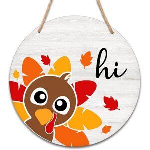 Thanksgiving Wooden Sign for Front Door Decor, Thanksgiving Gifts for Women